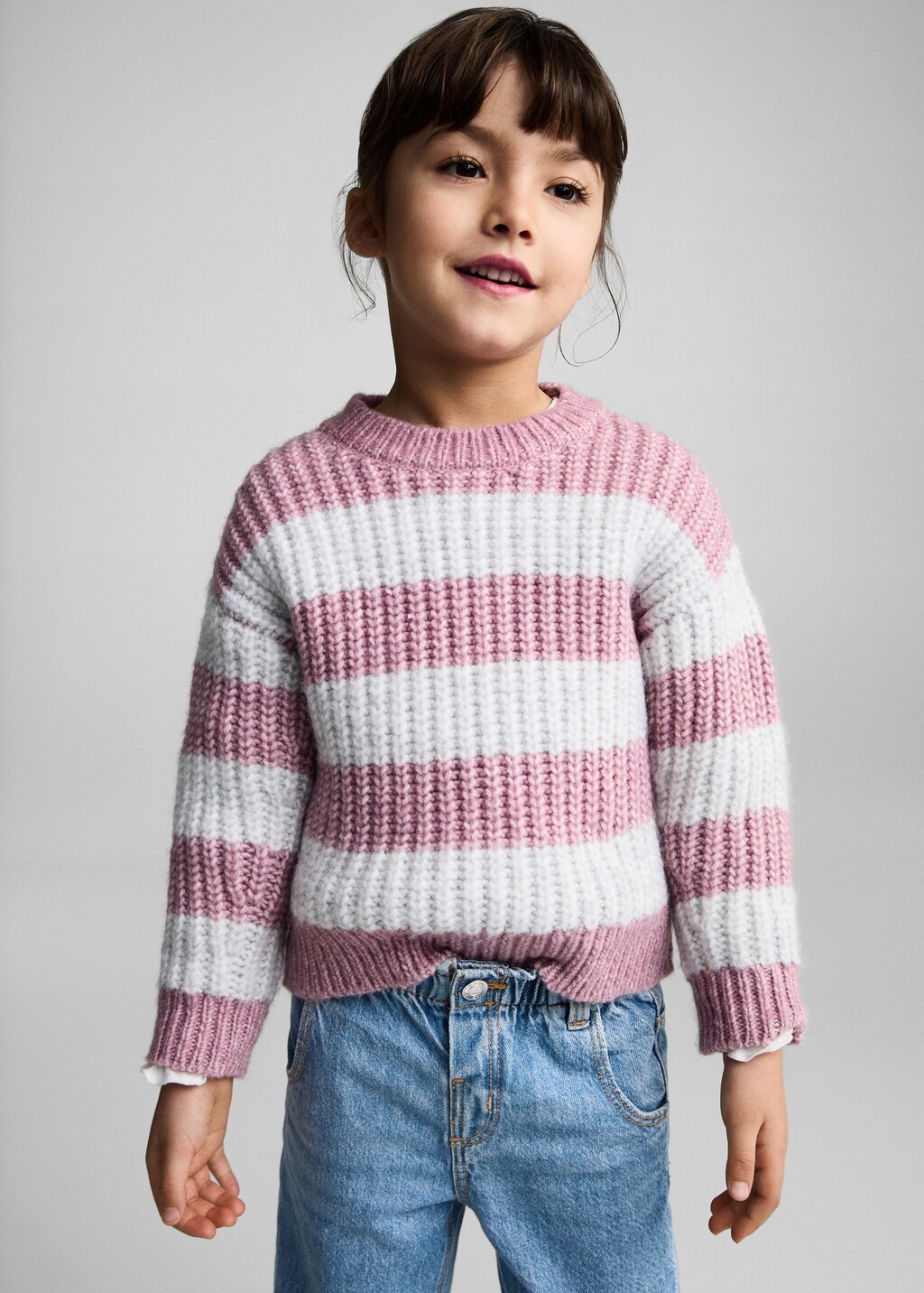 Straight paperbag jeans - Medium Blue