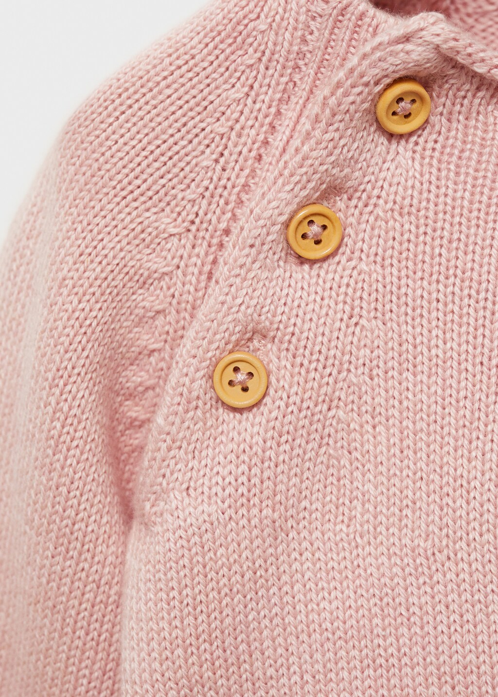 Buttons detail knit sweater - Pink