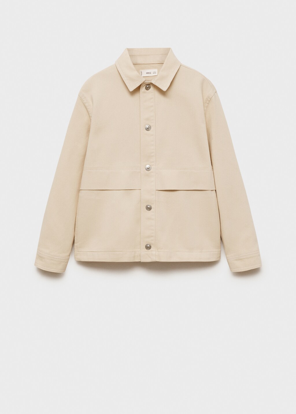 Twill jacket with pockets - Sand
