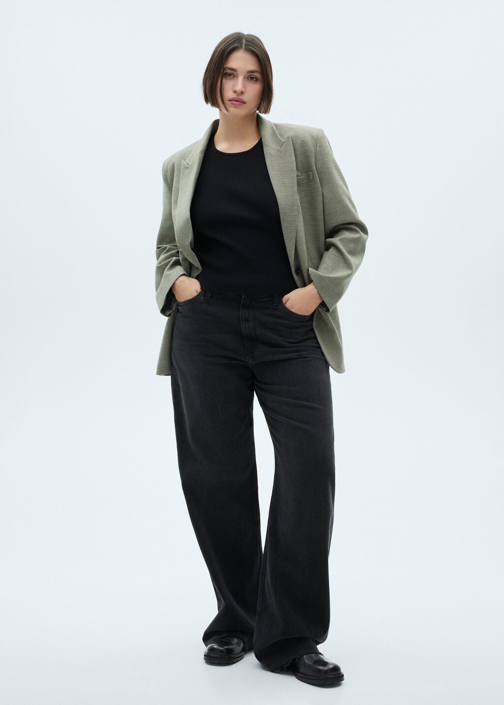 Fiona flared mid-rise jeans - Medium Blue