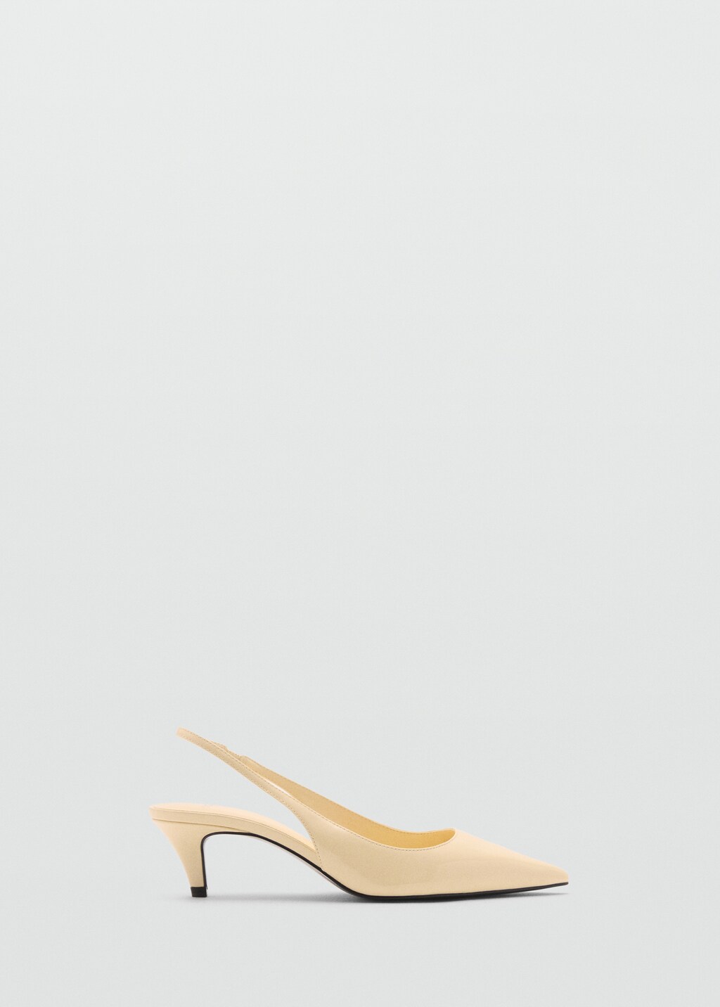 sling back heel shoes - Pastel Yellow