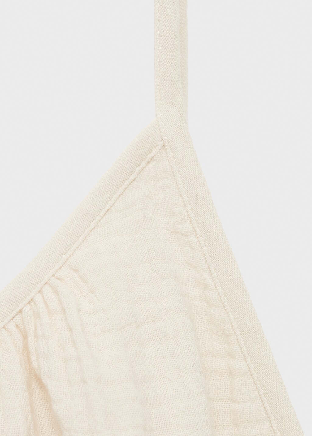Plain cotton shirt - Beige