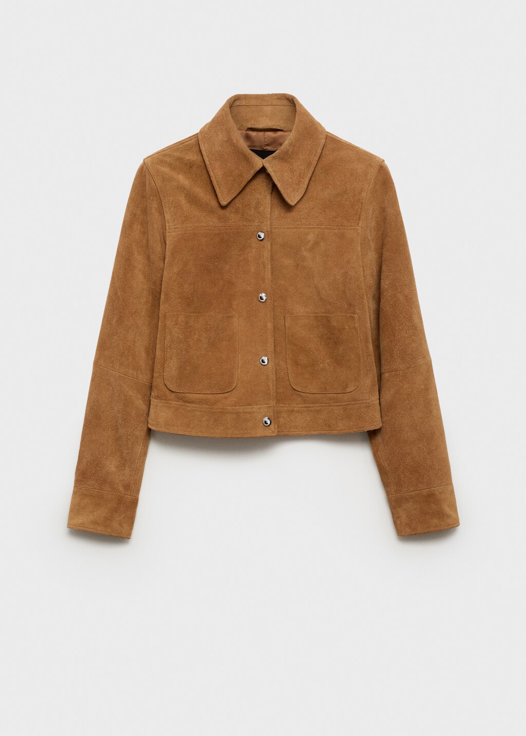 Suede leather jacket - Medium Brown