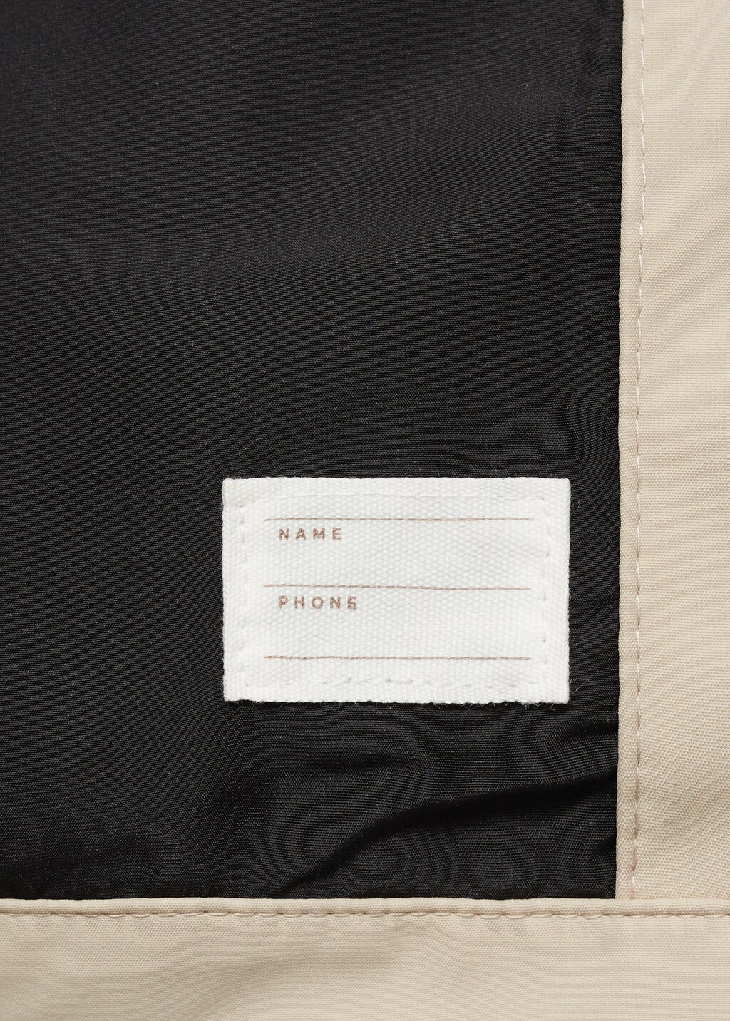 Hooded parka with pocket - Sand