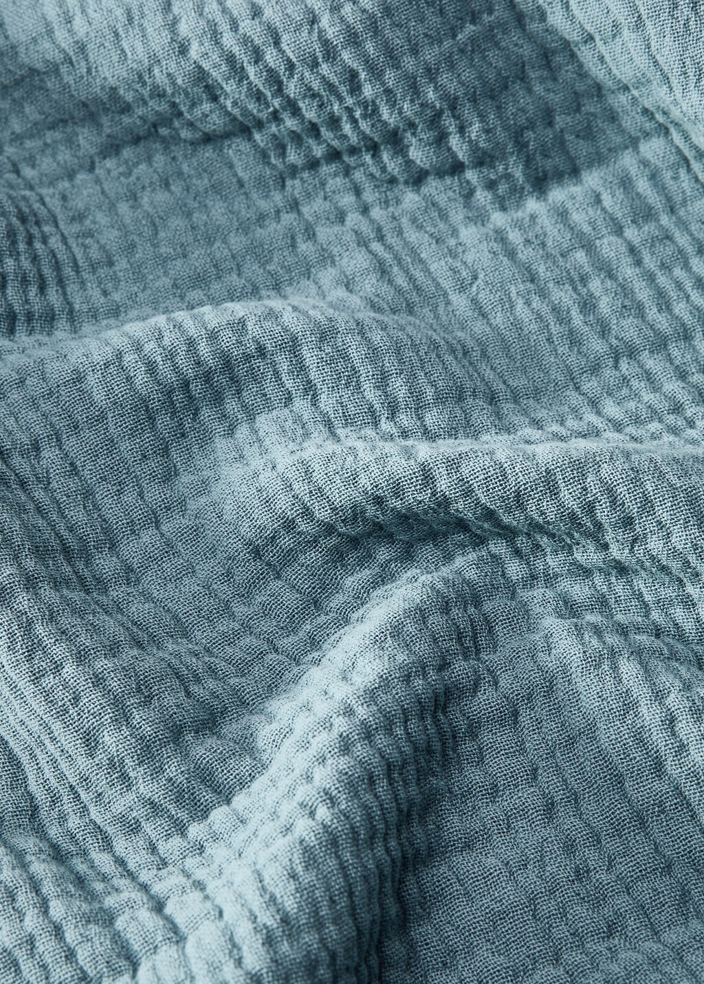 Gauze cotton bedspread for 130/150 cm bed - Plum