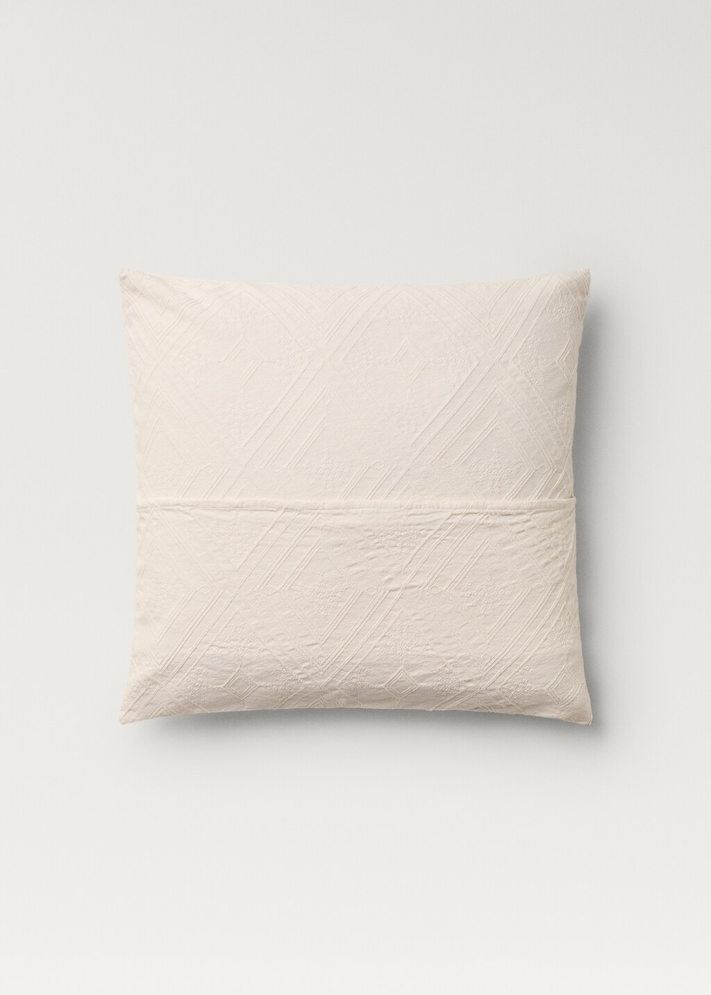 Geometric design cushion cover - Sand