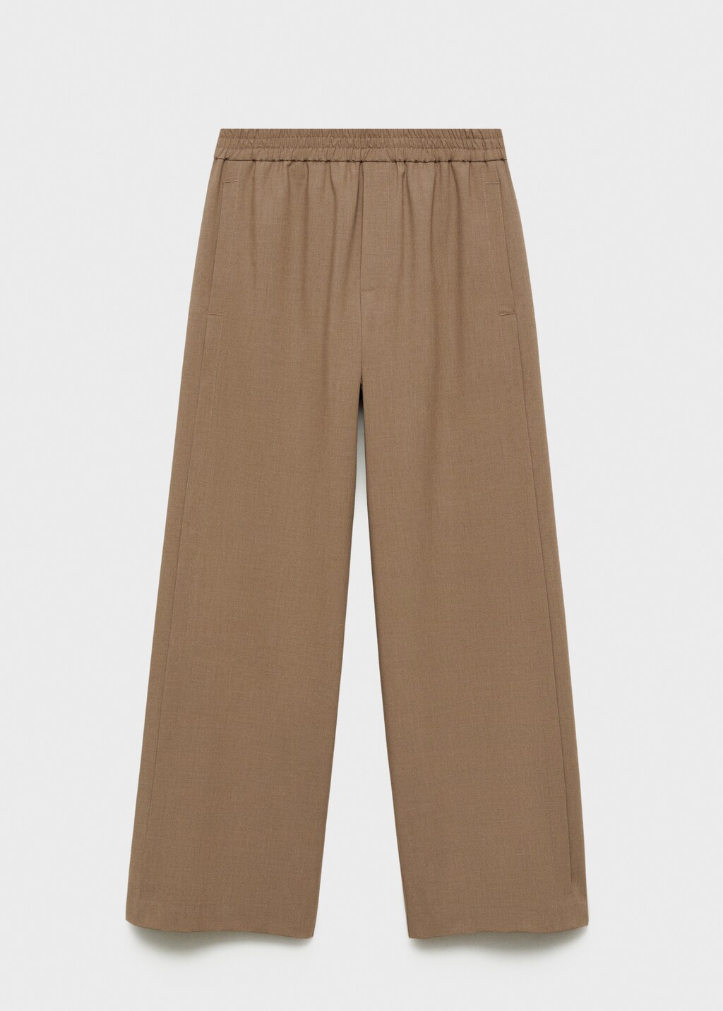 Wideleg jogger trousers - Medium Brown