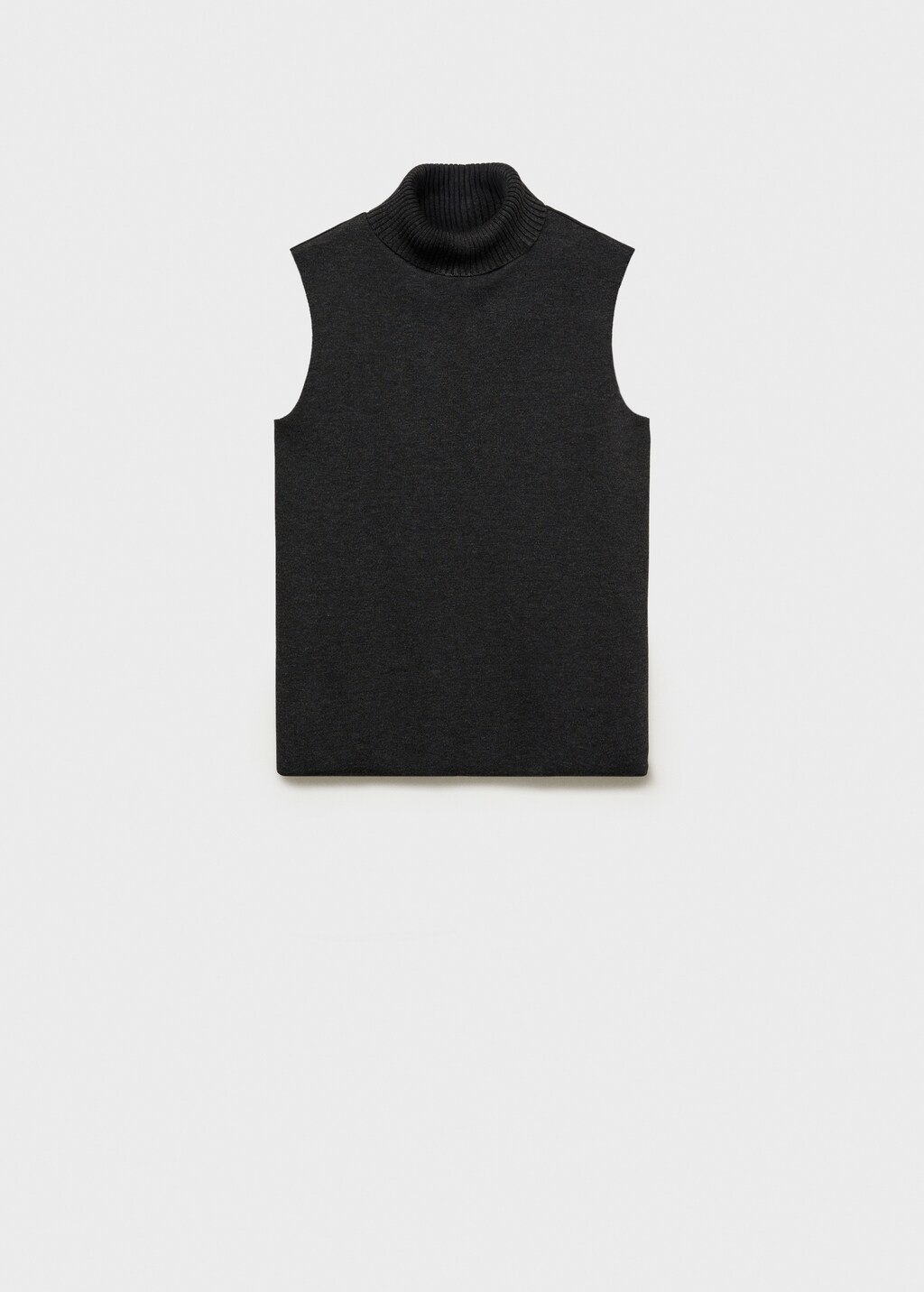 Turtleneck knitted top - Beige