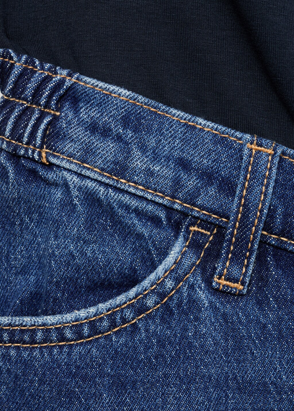 Maternity wideleg jeans - Black denim