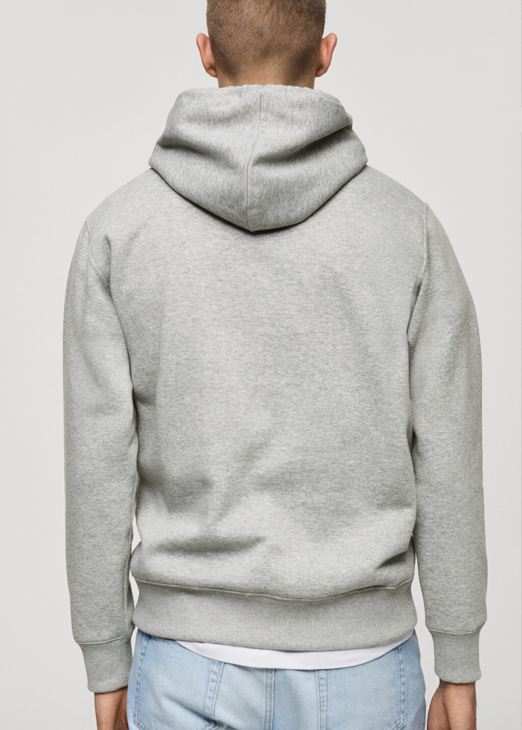 Graphic hooded sweatshirt - Light Heather Grey