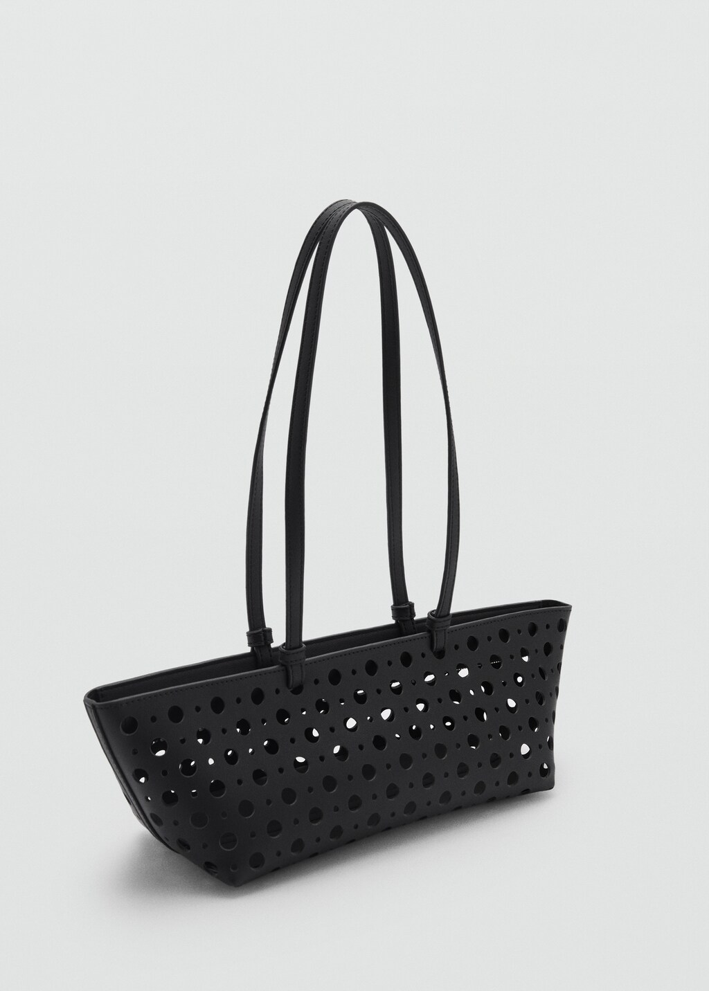 Die-cut shoulder bag - Black