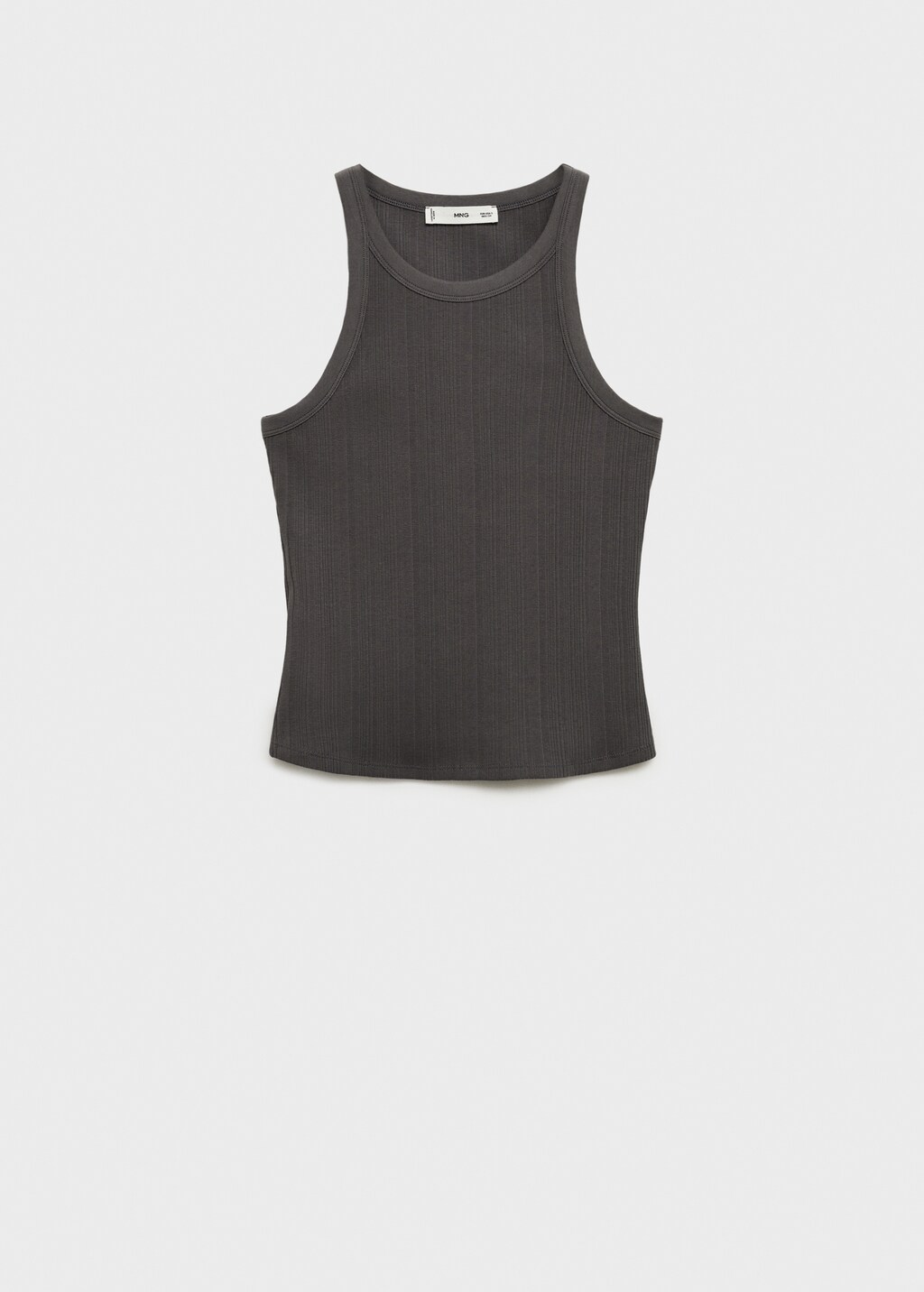 Cotton halter-neck top - White