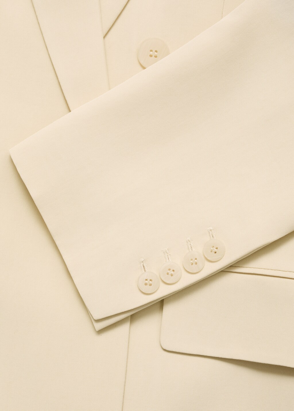 Double-breasted suit jacket - Vanilla