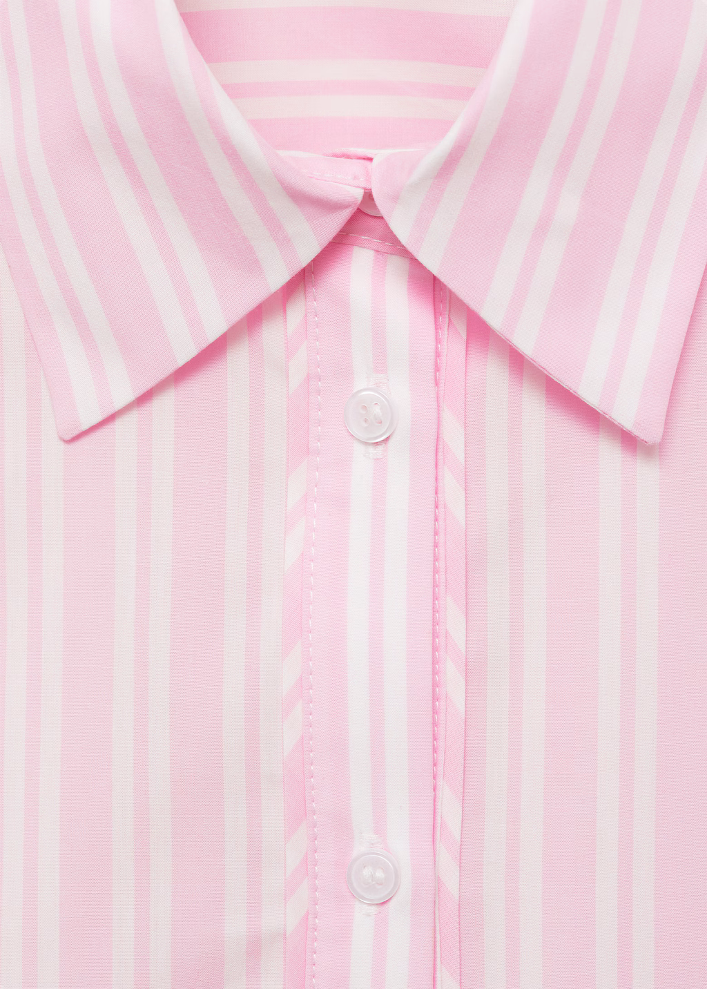 Striped straight shirt - Pink