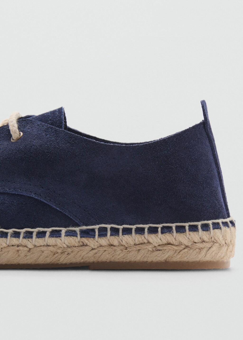 Laces suede espadrilles - Blue