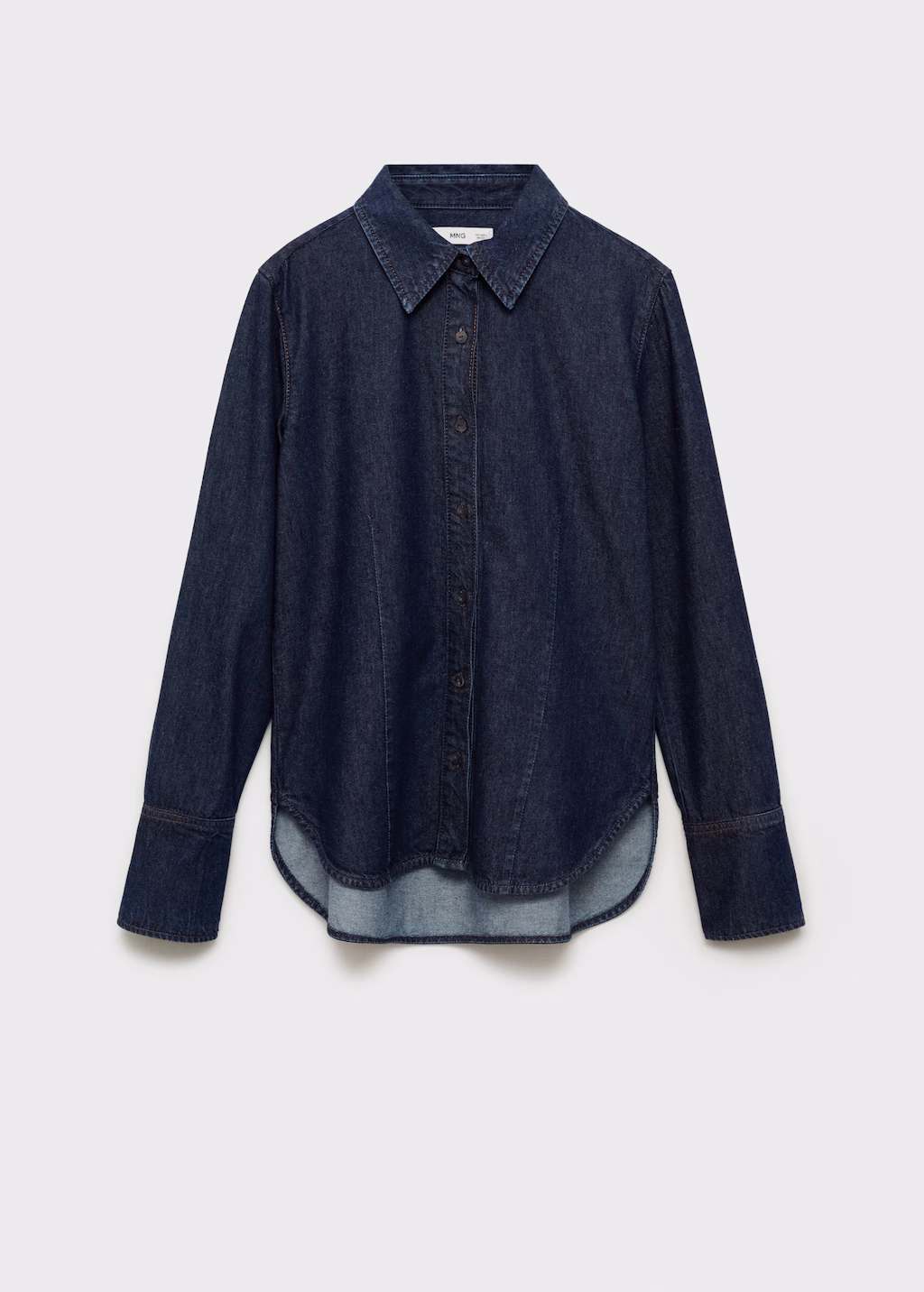 Rinse-wash denim shirt - Open Blue