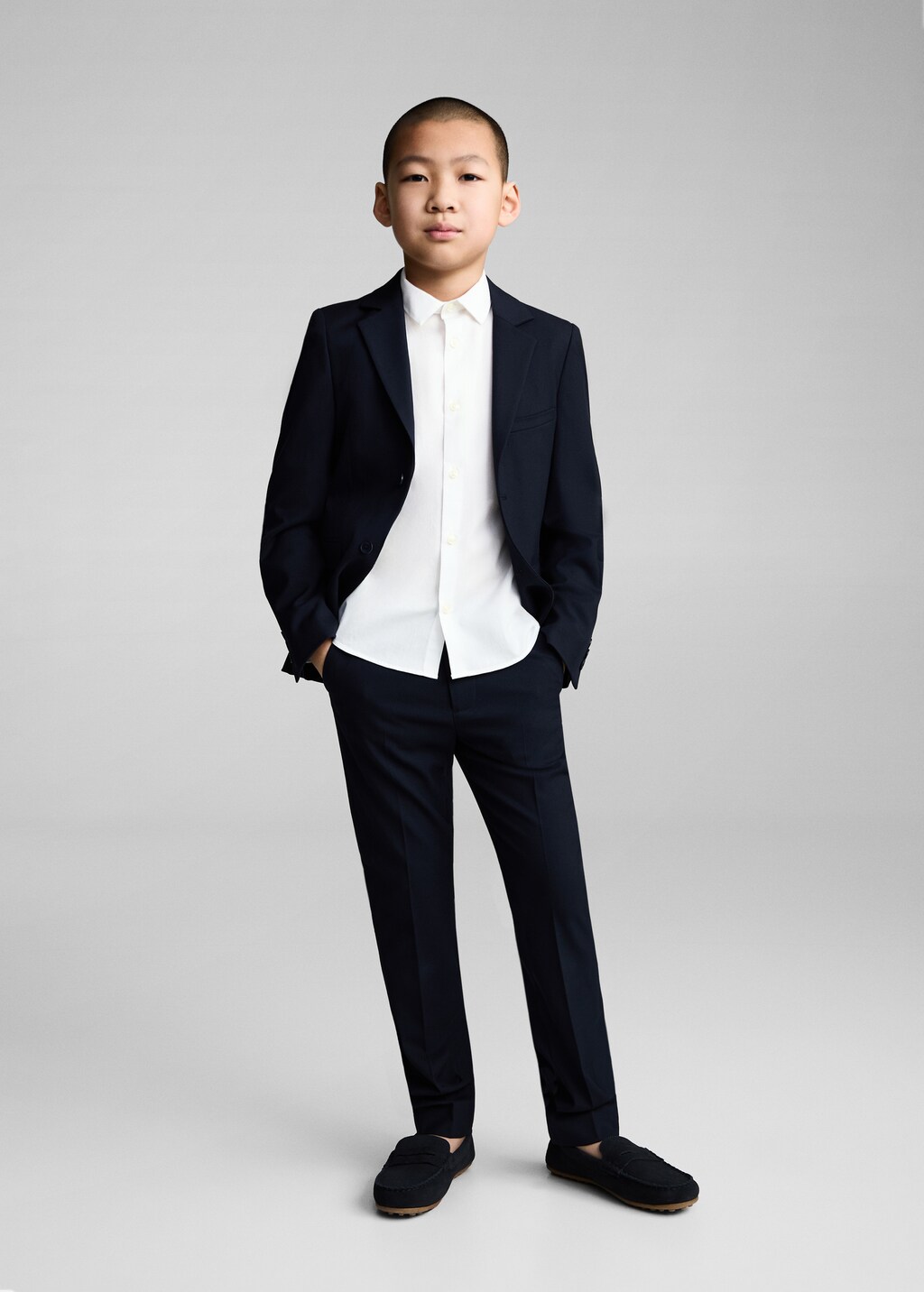 100% cotton dress shirt - White