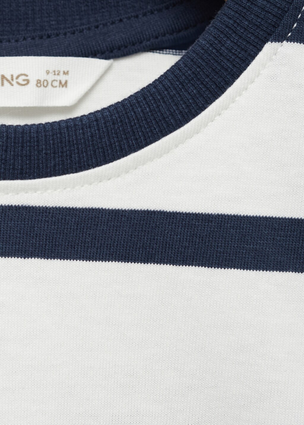 Striped cotton T-shirt - Off White