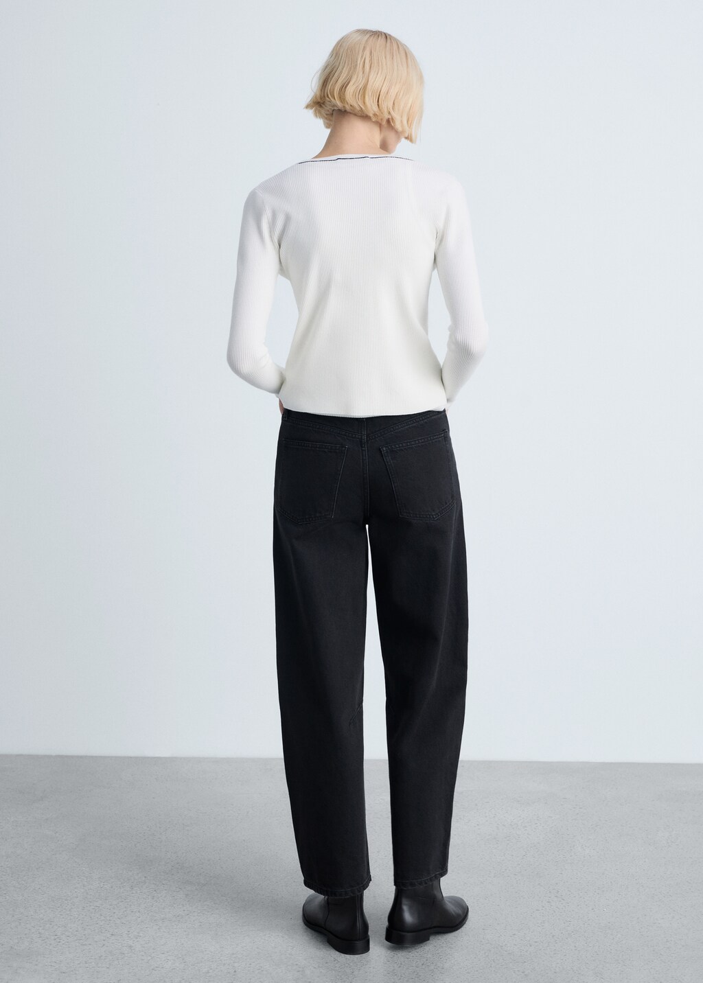 V-neck knitted cardigan - Khaki