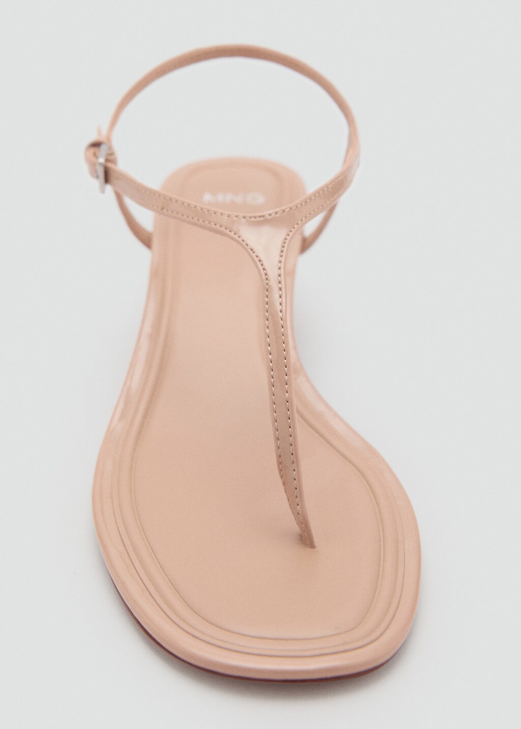 Kitten-heel sandals with strap - Pastel Green