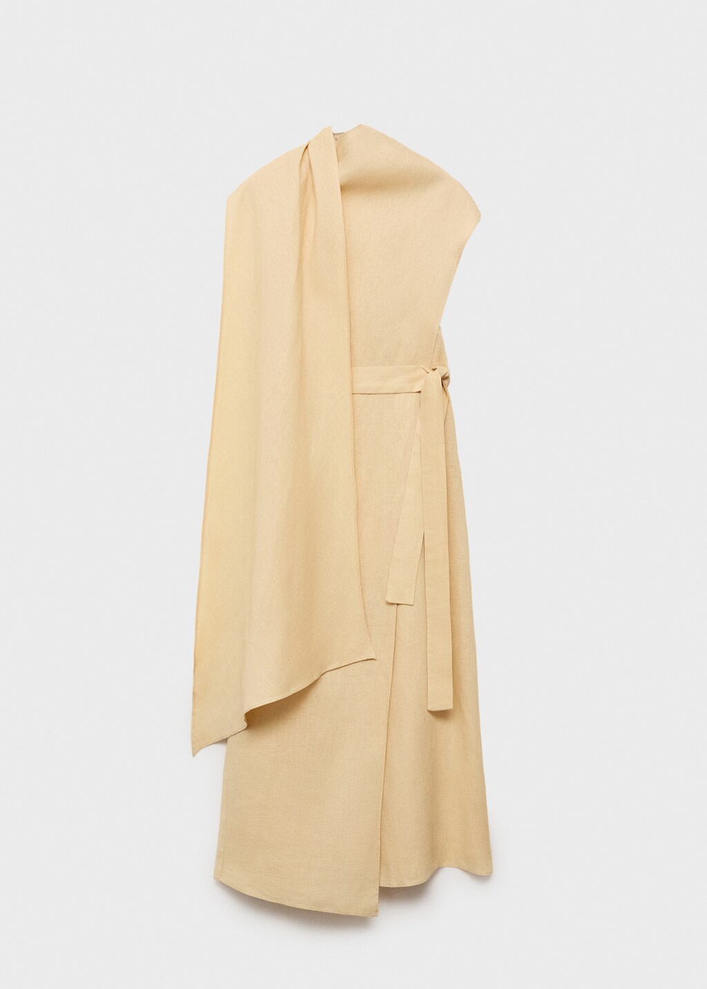 Belt linen dress - Sand