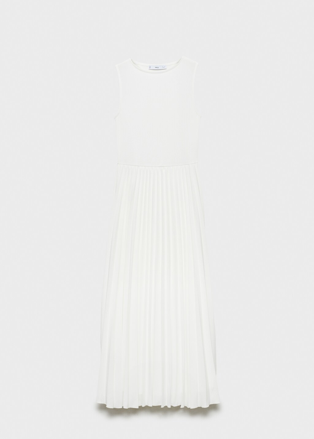 Pleated long dress - Black