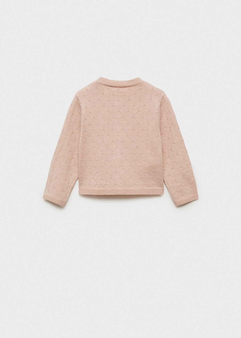 Embroidered knit cardigan - Pink