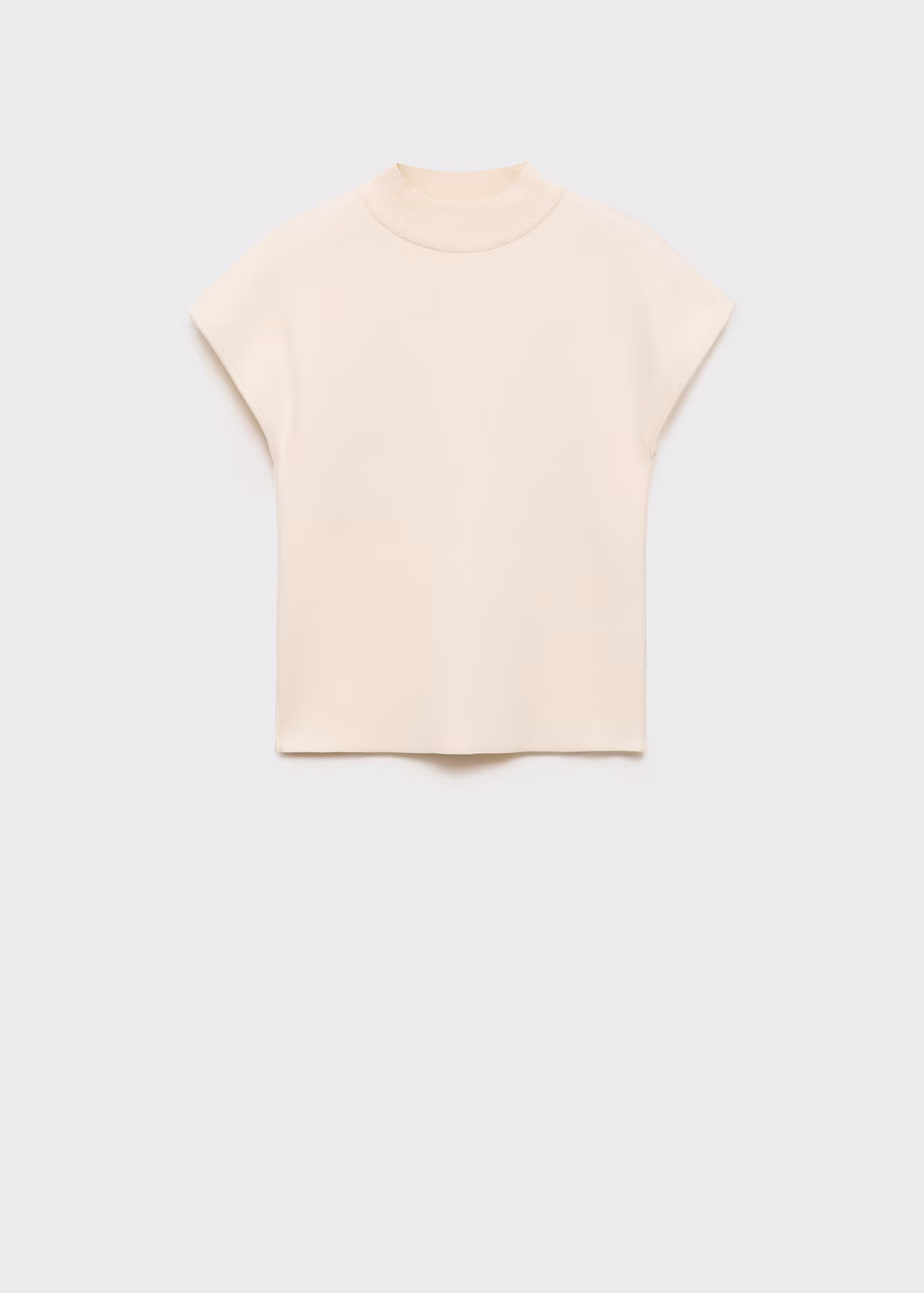 Perkins-neck short-sleeved sweater - Maroon