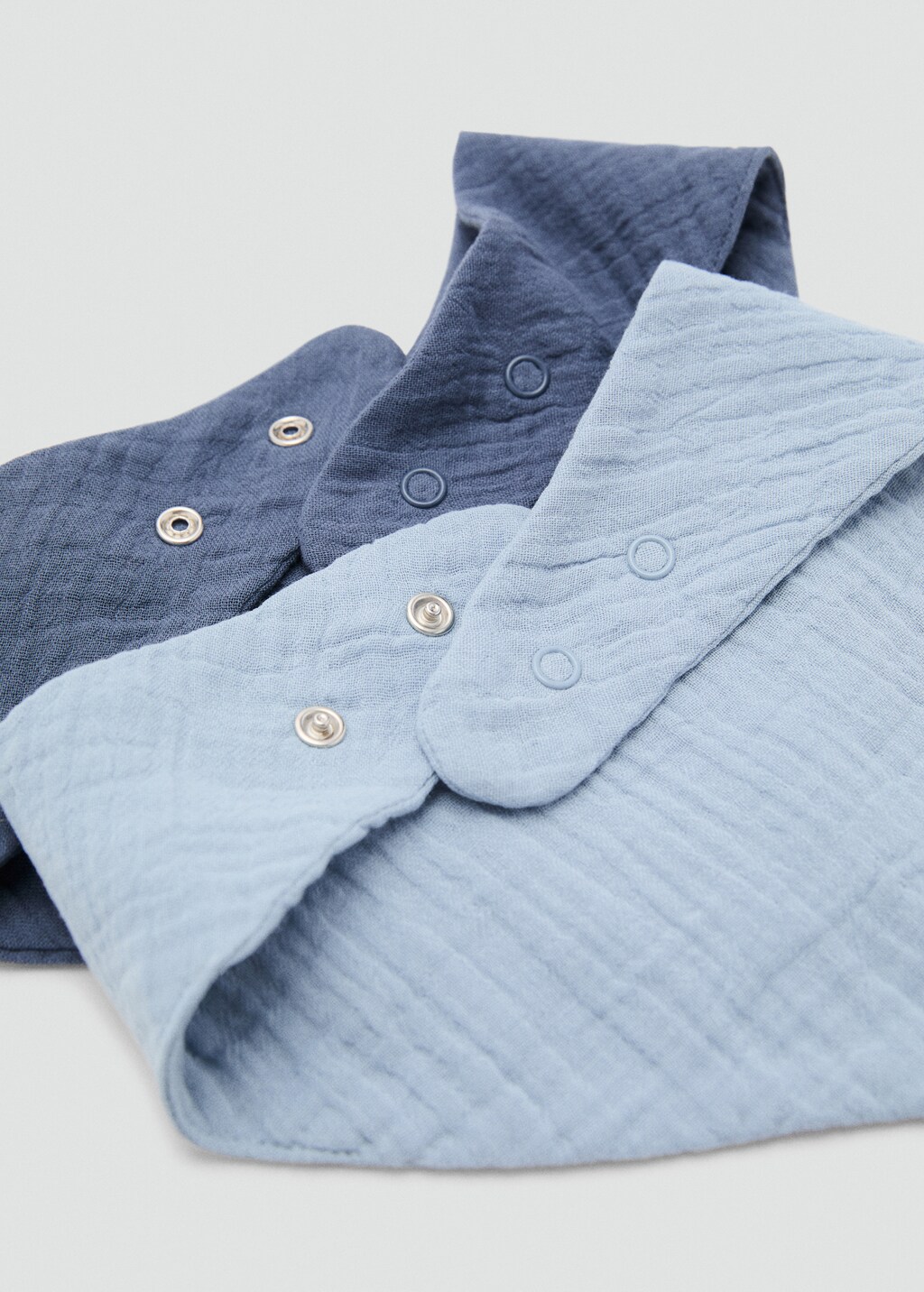 Pack of 2 cotton bibs - Blue