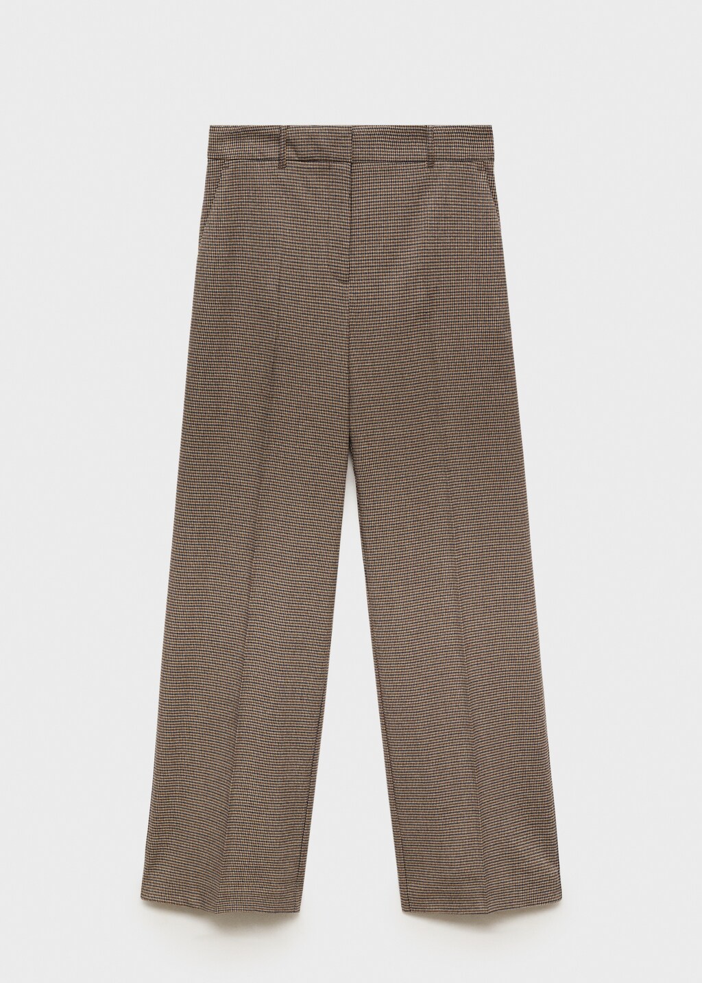Mid-rise wideleg trousers - Brown