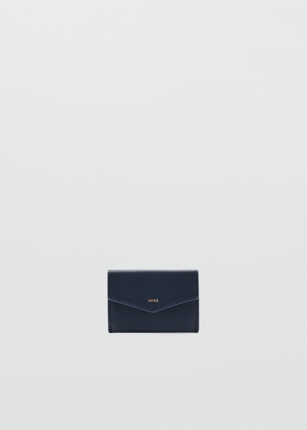 Saffiano-effect cardholder - Black