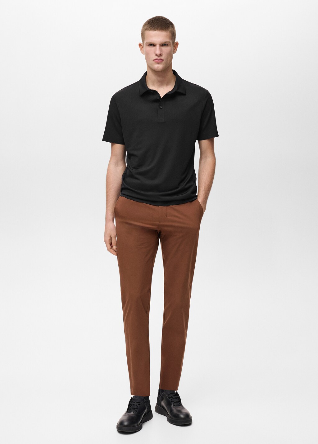 COOLMAX® slim fit polo - Medium Green