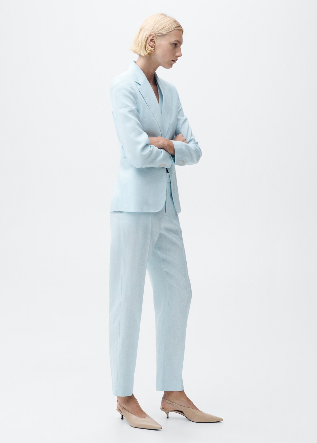 Linen suit trousers - Off White