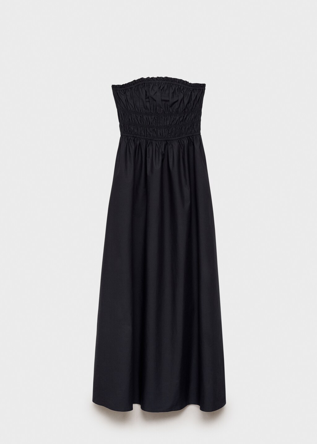 Flared dress with ruffled hem - Black