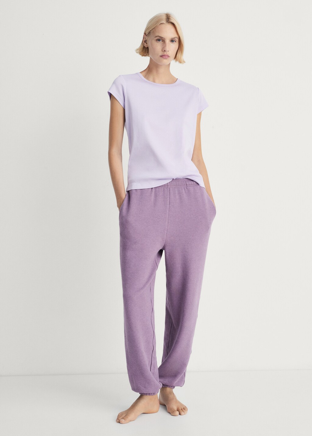 Cotton short-sleeved t-shirt - Pastel Green