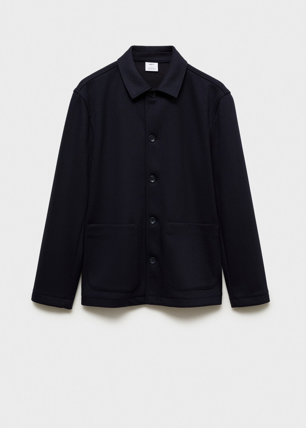 Regular-fit overshirt with pocket - Dark Navy