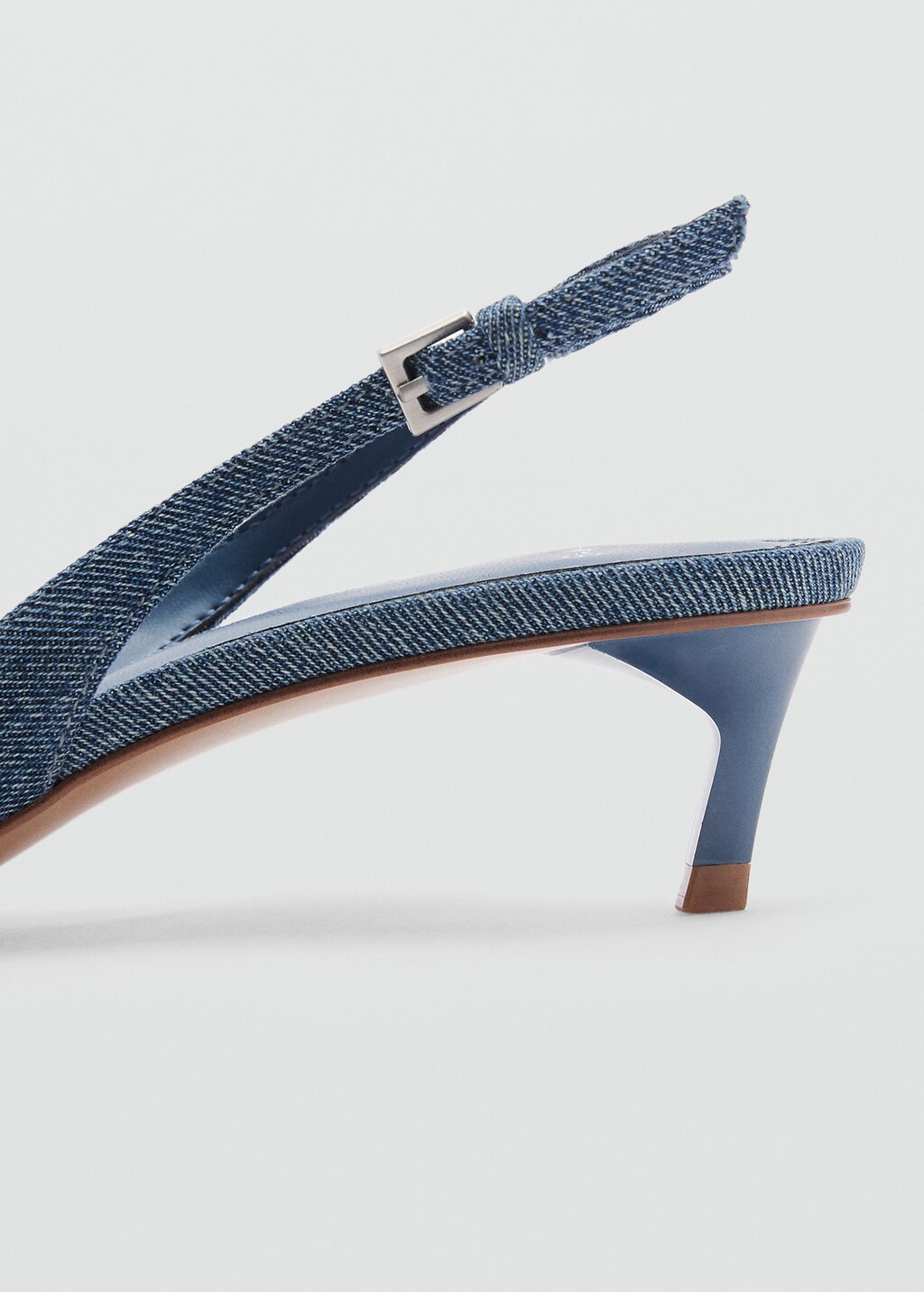 High-heeled denim shoes - Blue