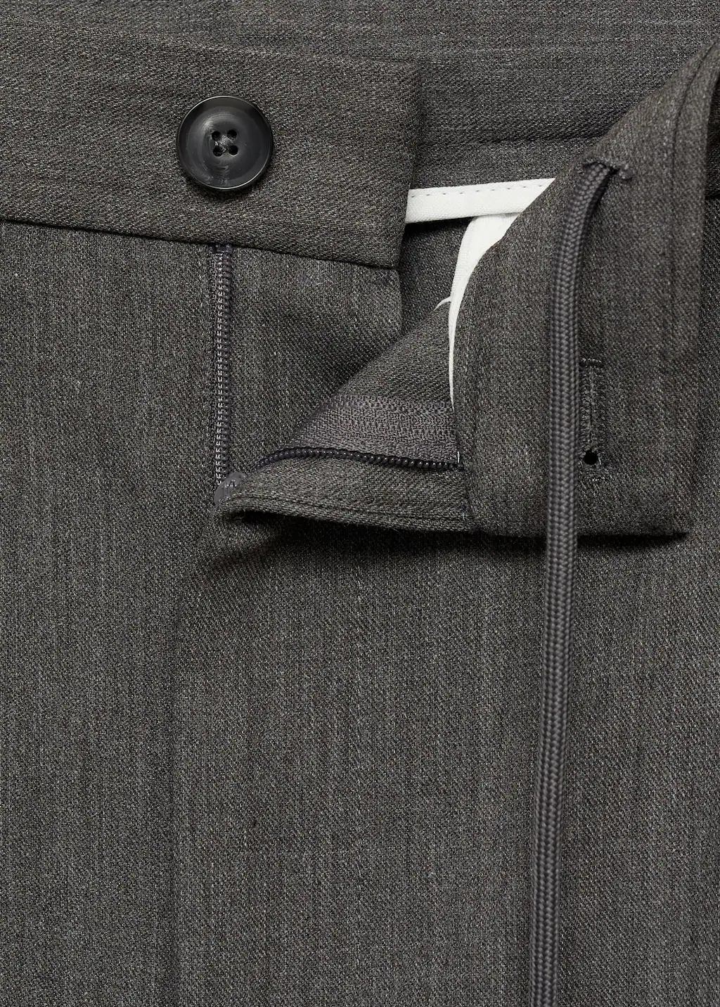 Straight-fit pleated trousers - Dark Navy