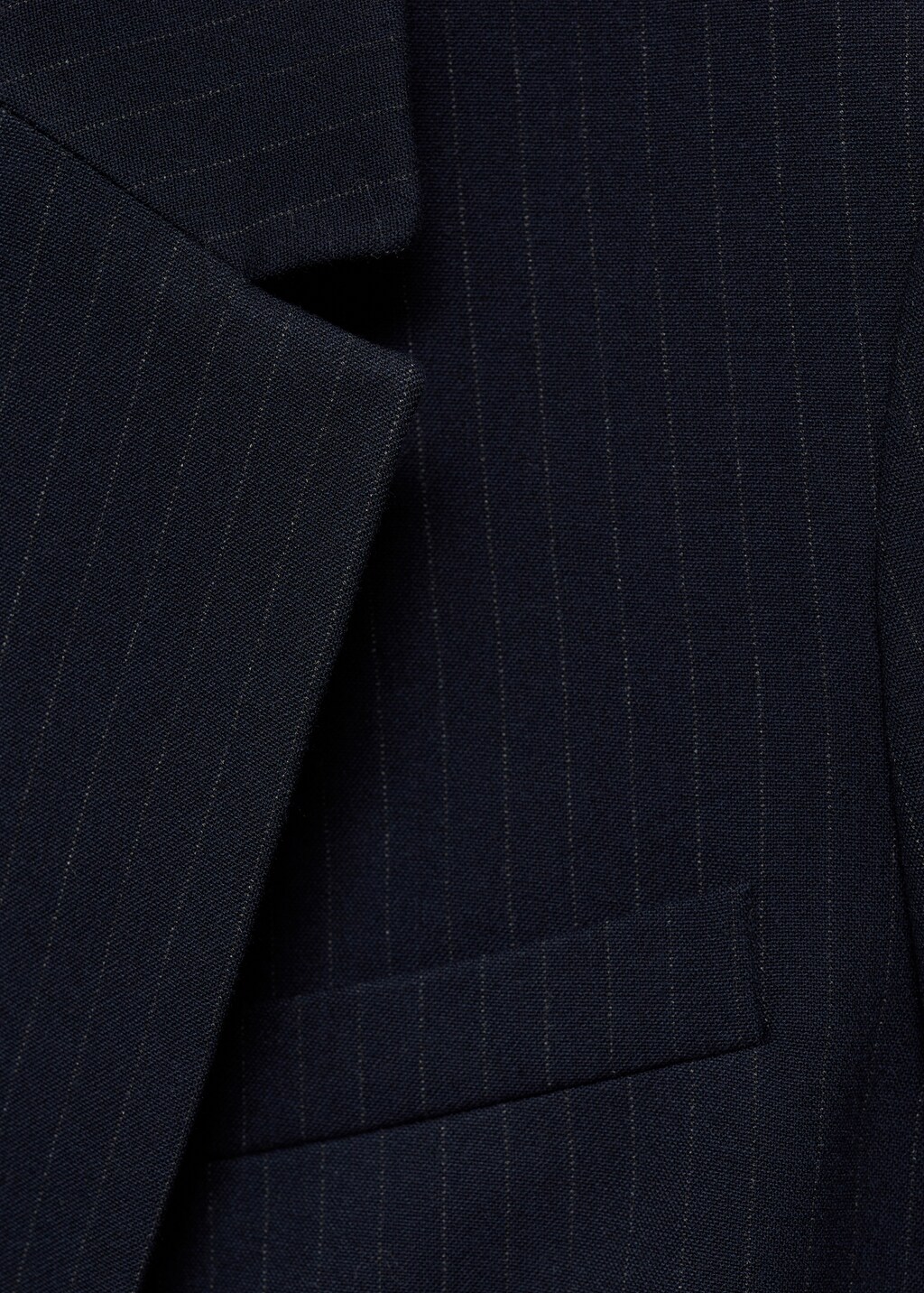 Pinstripe suit blazer - Dark Navy