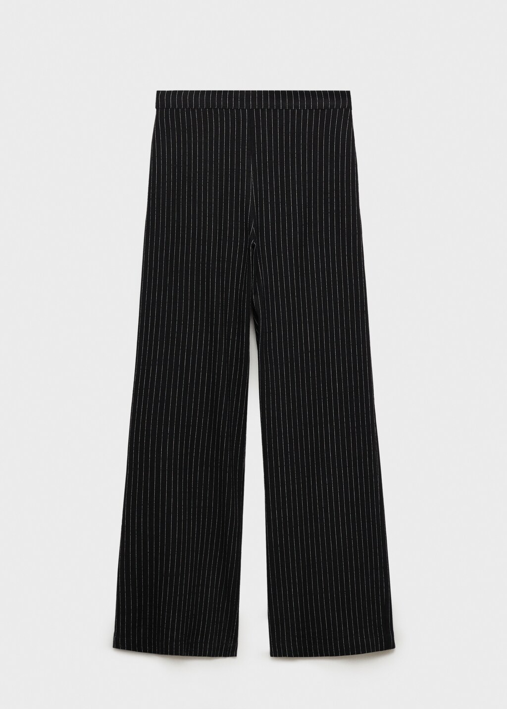 Straight striped trousers - Black