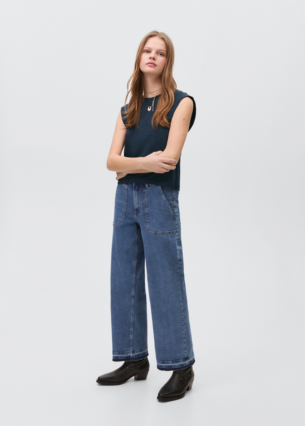 Pleated T-shirt - Off White