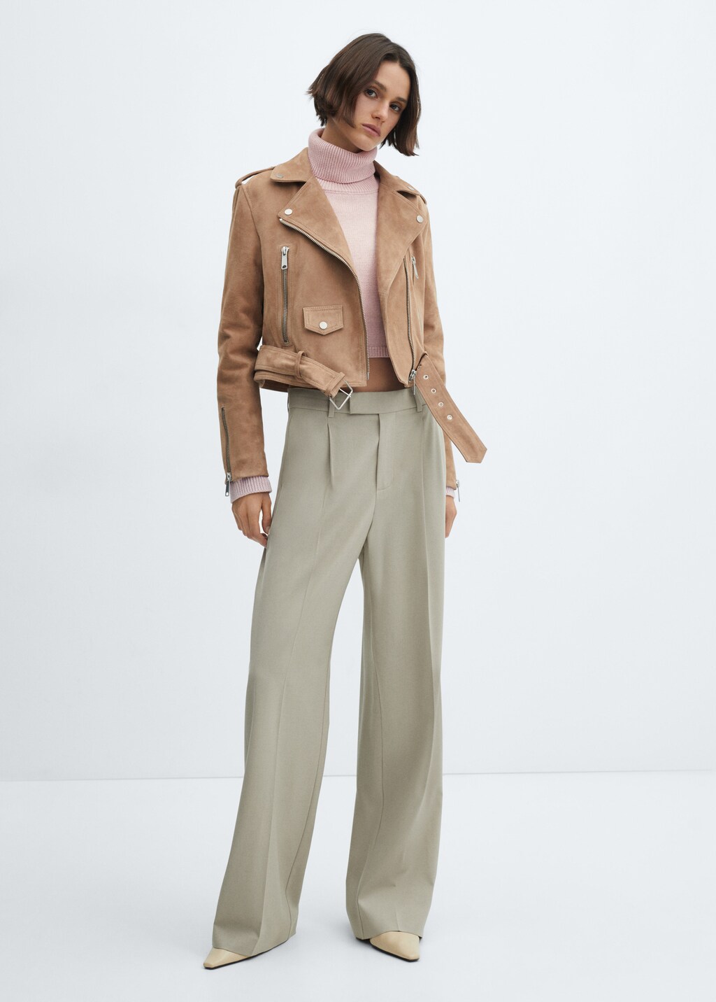 Turtleneck knitted sweater - Khaki