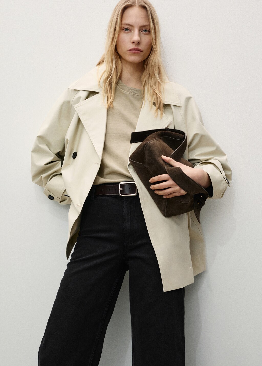 Catherin culotte high-rise jeans - Sand