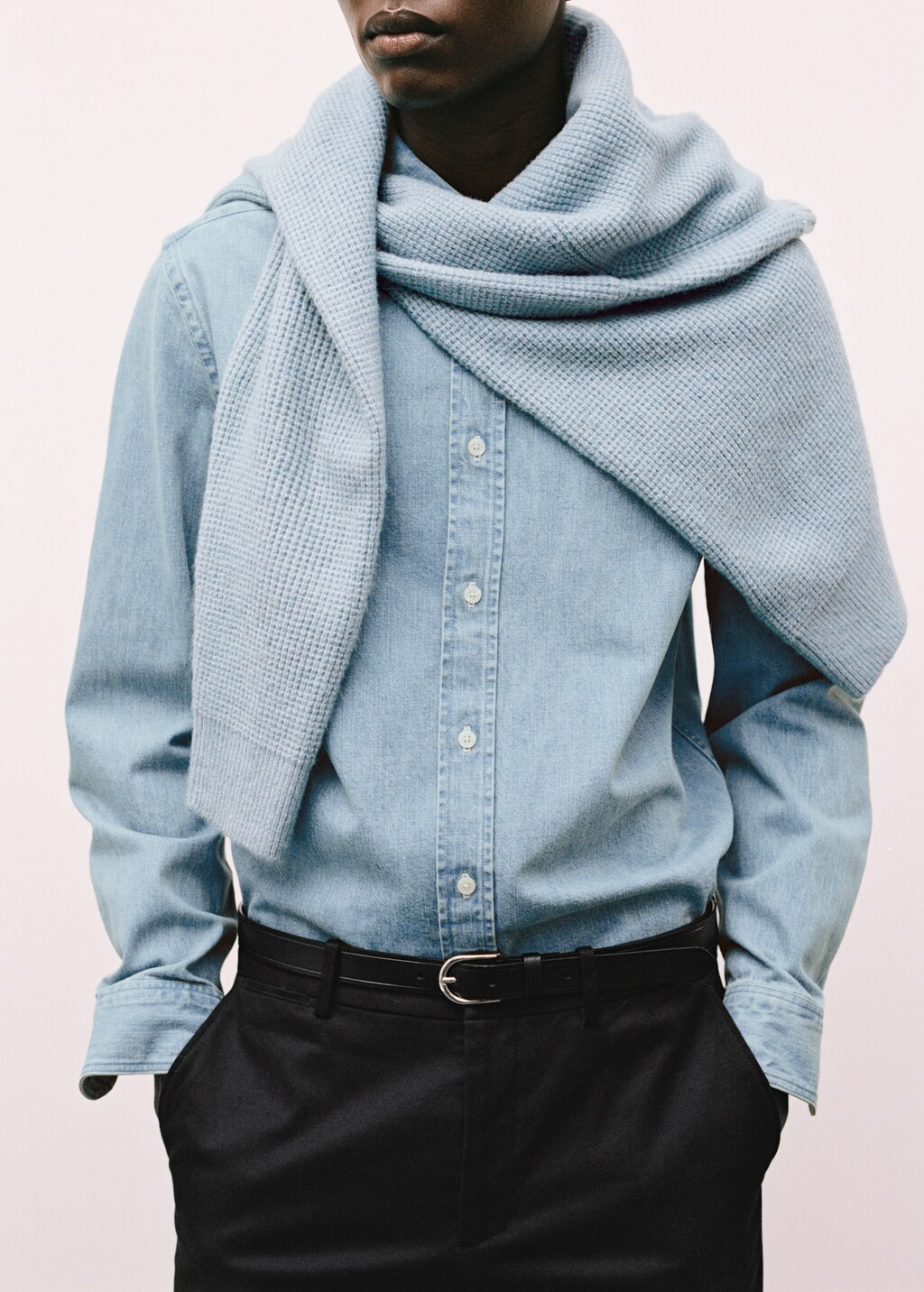 Regular fit denim shirt - Medium Blue