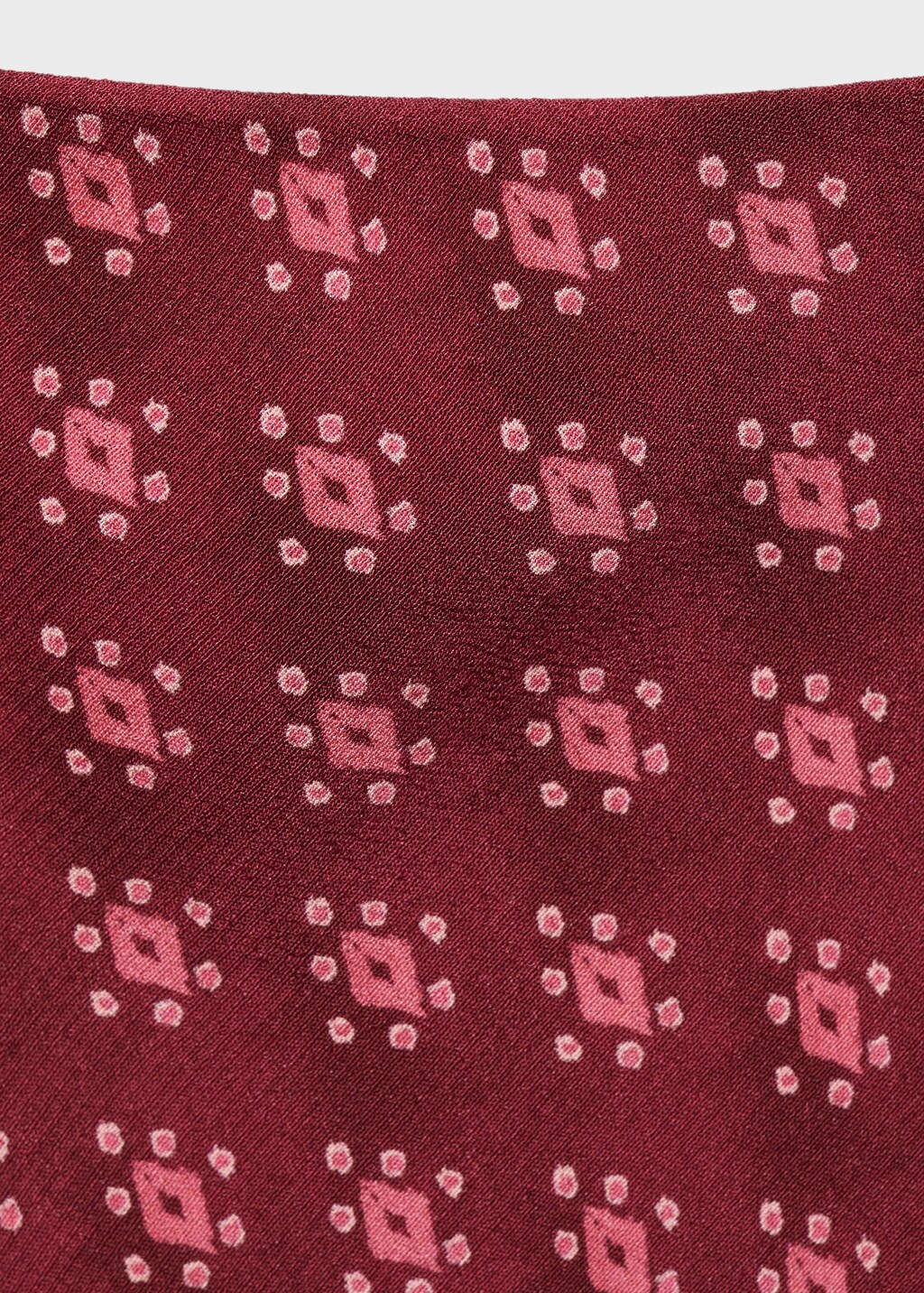 Printed long skirt - Maroon