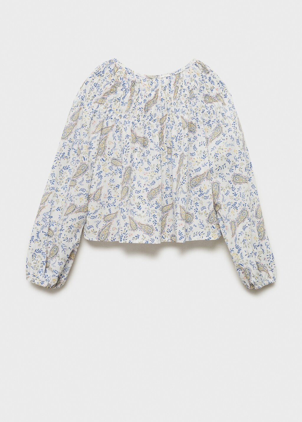 Paisley print blouse - White