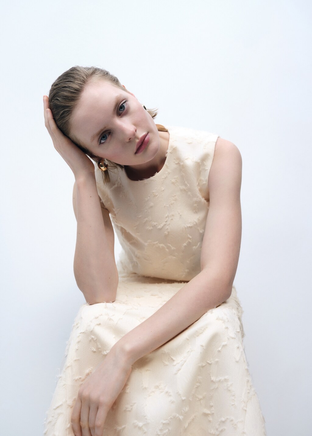 Textured crop top - Off White