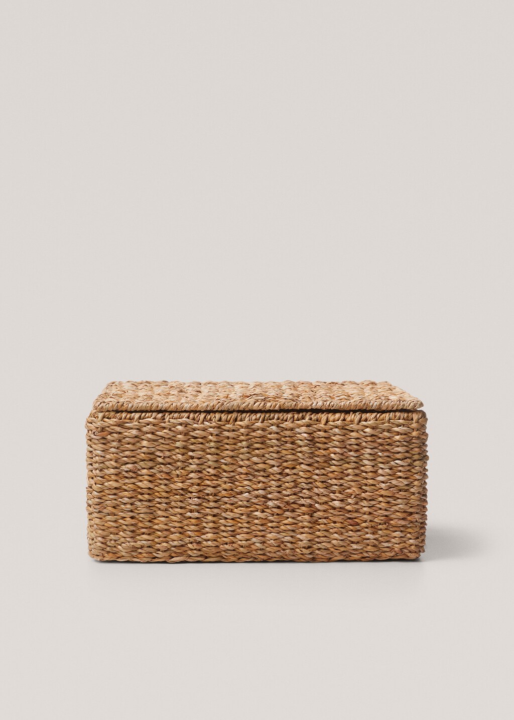 Braided basket with handles 35x25cm - Brown