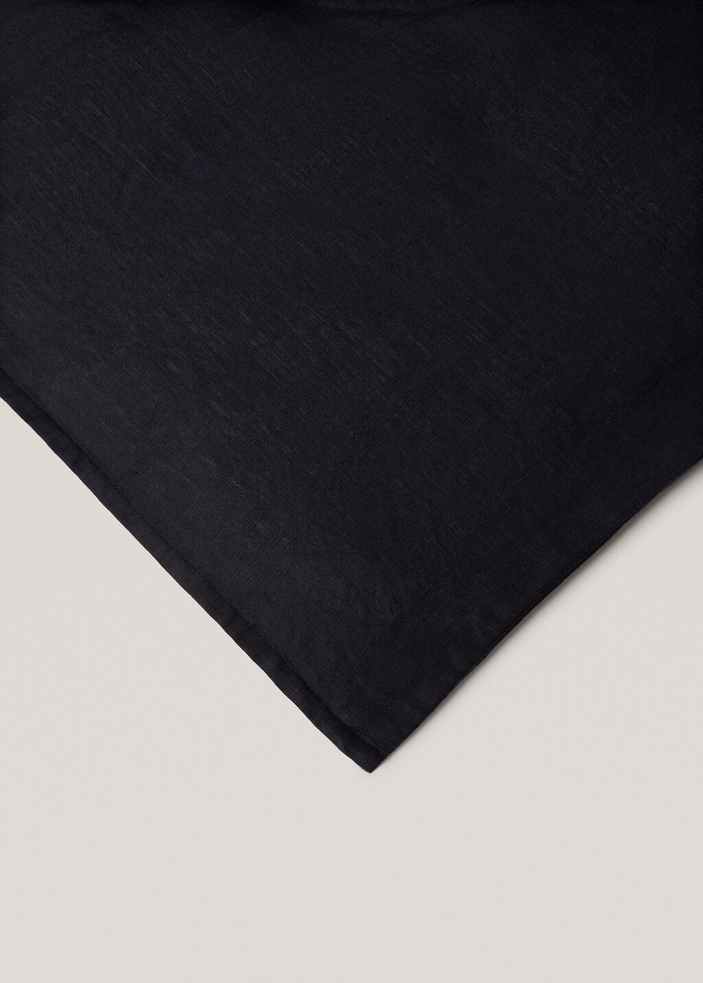 100% linen duvet cover for king bed - Dark Navy