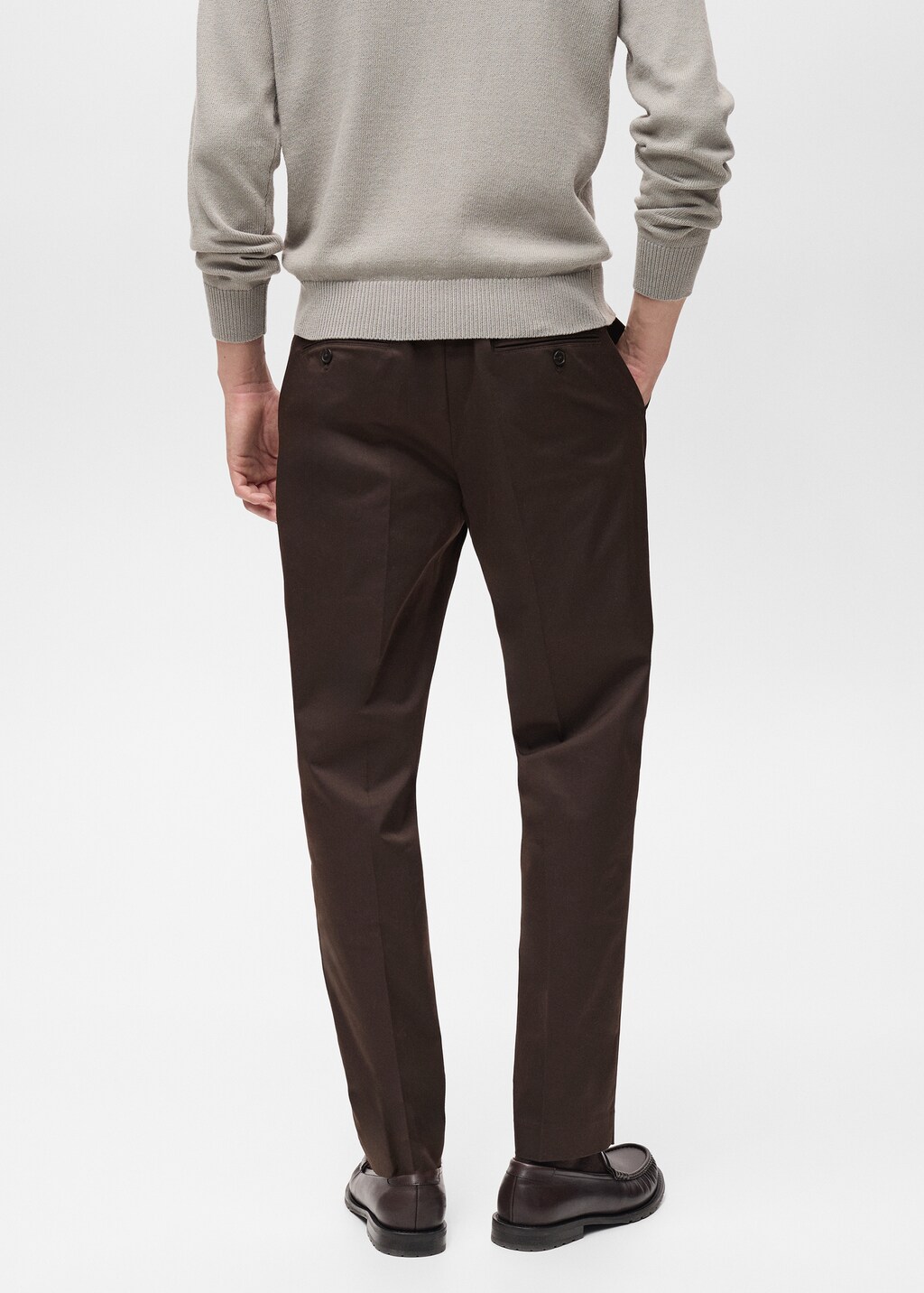 Dublino slim-fit chino trousers - Ice Grey
